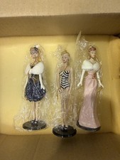 1995 Ashton Drake Barbie Classic Ornaments Set of 3 w/ COA Box #93621 NEW picture