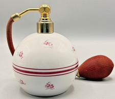 Vintage Limoges Novex Porcelain Perfume Atomizer, Pink Rose Floral Design picture