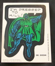 Topps 1975 Topps Marvel Sticker, Doctor Doom