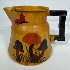 70s Mushroom Pot Ye Ole House Harrison AR Vintage Folk Art Signed M Baughman picture