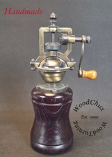 Pepper Mill Grinder Peppermill Spectraply Wood Wooden Handmade SEE VIDEO 1004 picture