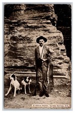 Hunter w Bobcat , Hunting Dogs, and Shotgun rifle ~ Eureka Springs ARKANSAS picture