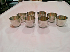 Vintage LEONARD/EALES Pewter JEFFERSON CUP Set Of 8 picture