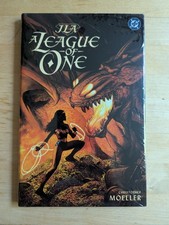 JLA: A LEAGUE OF ONE DELUXE EDITION HARDCOVER DC Comics BRAND NEW + SEALED RARE picture
