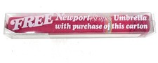 Vintage Newport Slims Umbrella Red Pink picture