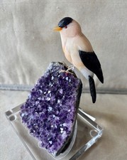 American Goldfinch on Amethyst 6