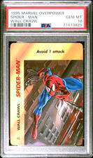 Marvel PSA 10 Spider-Man 1995 Marvel Overpower Spider-Man PSA 10 Wall Crawler picture