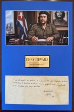 Authentic Ernesto “Che” Guevara Handwritten Paragraph & Autograph picture
