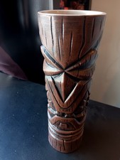 False Idol The Mighty Alkala Tiki Mug by Bosko Trader Dane Munktiki Brown 2018 picture