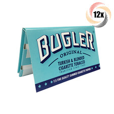 12x Packs Bugler Original Single Wide | 115 Papers Each | + 2 Free Rolling Tubes picture