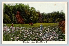 1914 Greetings From Bayside Long Island New York Postcard picture