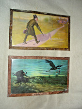 2 different 1900’s ANHEUSER BUSCH Malt Nutrine Tin Over Cardboard Signs picture