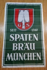Spaten brau Munchen banner Stein Beer Mug German Vintage Stoneware Germany picture