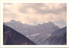 1965 Mountains View Lucerne Switzerland Vtg Original Color Snapshot Found Photo picture