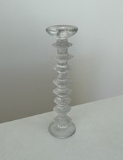 Vintage Iittala Festivo Glass Candle Holder Timo Sardaneva 8 Ring picture