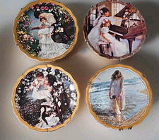 Sandra Kuck Reflections of Love Plates Lot of 4 w/ Wall Hangers Mother Reco picture