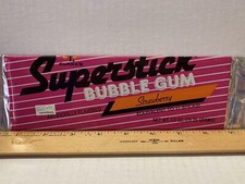 Vintage Clark 1980's Clark's SUPERSTICK STRAWBERRY Bubble Gum 9.5