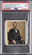 1934 ECKSTEIN-HALPAUS DIE GROSSEN DER WELTGESCHICHTE #192 ABRAHAM LINCOLN PSA 2 picture