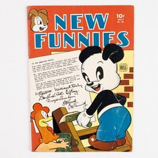 New Funnies #101, 1945, WW2 Cover, Andy Panda, Raggedy Ann, 4.0 VG picture