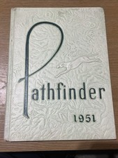 ORIGINAL 1951 BURLINGTON PATHFINDER HIGH SCHOOL YEARBOOK (4C) picture