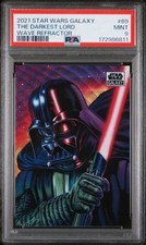 2021 TOPPS STAR WARS GALAXY 69 THE DARKEST LORD WAVE REFRACTOR /99 VADER PSA 9 picture