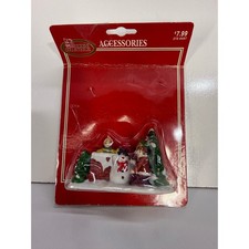 Vintage 1995 Dickens Collectables Snowman & Children Village Accessory 270-6497 picture