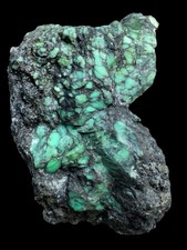 Natural Emerald Rose Variscite Solid Good Quality Green with Black matrix picture