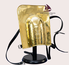 ZAIN Roman Gladiator Shoulder Guard 18 Gauge Brass Galerus Armor Handcrafted picture