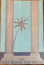 1930s Palm Beach Florida Playhouse Souvenir Art Deco Program picture