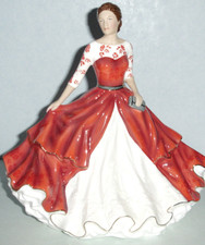 Royal Doulton FREYA Pretty Lady Figurine HN5936 Figure of Year 2021 Red Gown New picture