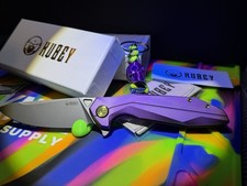 Kubey Nova Purple Titanium New In Box + Pill Style Stand + Skull Keychain picture