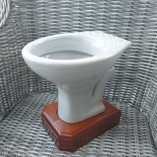 VINTAGE IDEAL STANDARD SALESMANS SAMPLE TOILET IN 1970'S LIGHT GREY 7 1/2