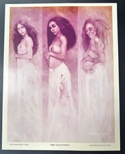 Jeffrey Catherine Jones Signed Three Ages of Woman Print #27/100 Black Lotus picture
