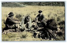 c1910's Sundowners The Last Match Outdoor Cooking Unposted Antique Postcard picture