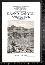 1925 Grand Canyon National Park Arizona NPS Visitor Guide Rules Regulations picture