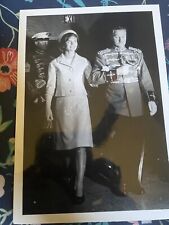 Original 5x7” Photo Of Jackie Kennedy With Leader Of Marine Band picture