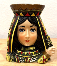 Vintage Inarco Playing Cards Queen Head Vase 5