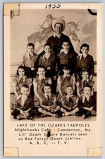 Camdenton MO~ABC TV Red Foley Ozark Jubilee~Tadpoles~Cowboy Kids~1955 RPPC picture
