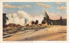 Yellowstone National Park WY  Grotto Geyser N.P.R.R. Co. Miles City & Spok RPO picture