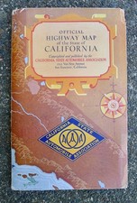 CSAA Official Highway Map of California picture