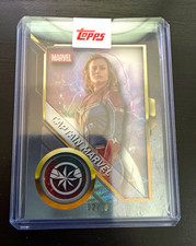 Topps 2025 Marvel Studios Chrome Captain Marvel Avengers Shadowbox AS-14 02/10 picture