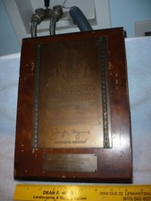 1939 The international beauty's Greatest Show On Earth new york plaque award picture