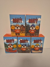 Full Set (X5) A&W Canadian Rooty 2026 Keychain Plush Bears Poutine Fishing Rodeo picture