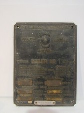 Antique RARE Babcock & Wilcox BOILER Specs Plate Popping Reseating Pressure USA picture