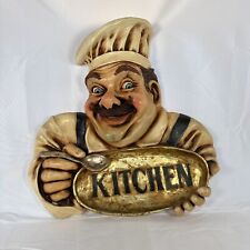 Vintage Welcoming Chef Wall Plaque Kitchen Restaurant Home Decor Stunning picture