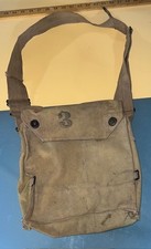 Vintage WW1 US Army Respirator Gas Mask Bag Rare Antique picture