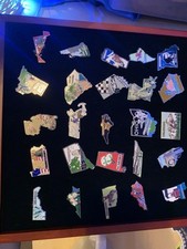 Willabee And Ward United States Collectors Tack Pins, Box, And Info Cards picture