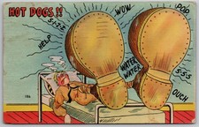 c1944 Postcard Army Sore Feet Comic Art Humor Military Comic Soldier Funny picture
