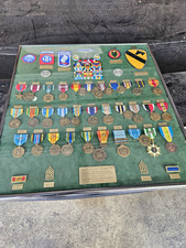 Framed Vintage CSM, U.S. Army Airborne Infantry Shadow Box, Korea/Vietnam picture