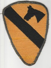 Vietnam era US Army 1st Cavalry Division patch flat cut edge uniform removed picture